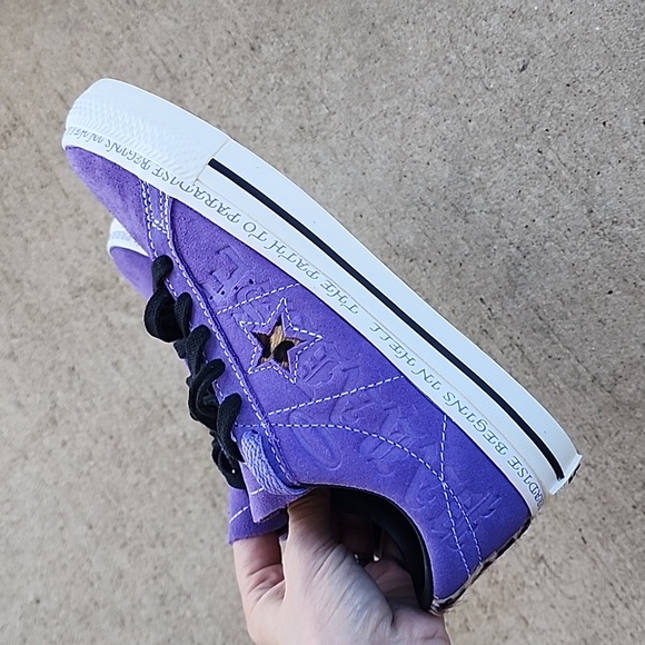 NWOT Converse One Star Pro Lo Wild Lilac Sean Pablo x Paradise Shoes - Picture 3 of 9